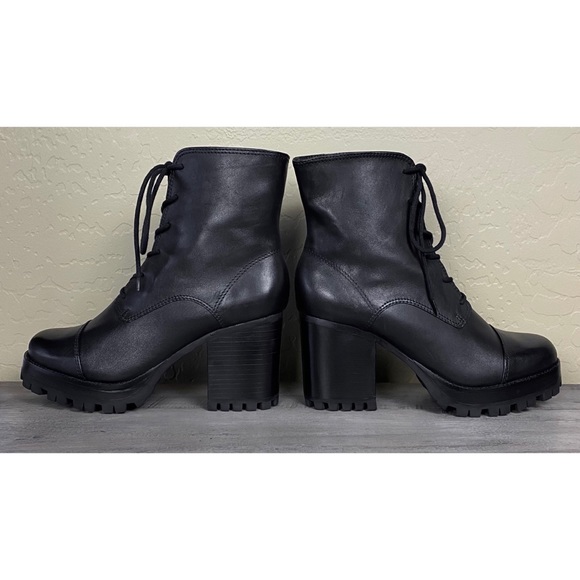 NWOB SCHUTZ Jeannie Lace-Up Platform Boot, Black - Picture 8 of 15